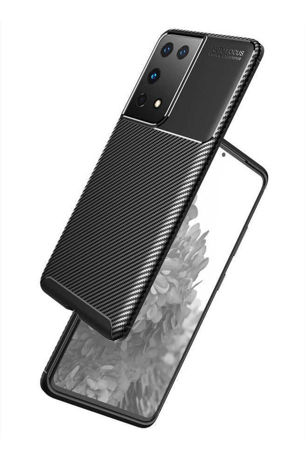 Case Compatible for Samsung Galaxy S21 Ultra Carbon Design Slim Protect Camera Lens Cover