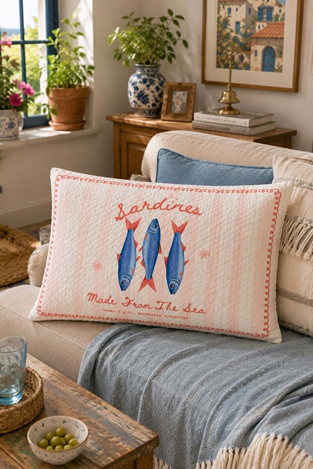 غطاء وسادة مبطن مزخرف 50x70 سم 6EAD6