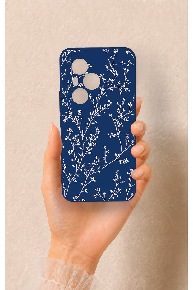 Honor 400 Pro Compatible Thin Leaf Branch Pattern Silicone Case