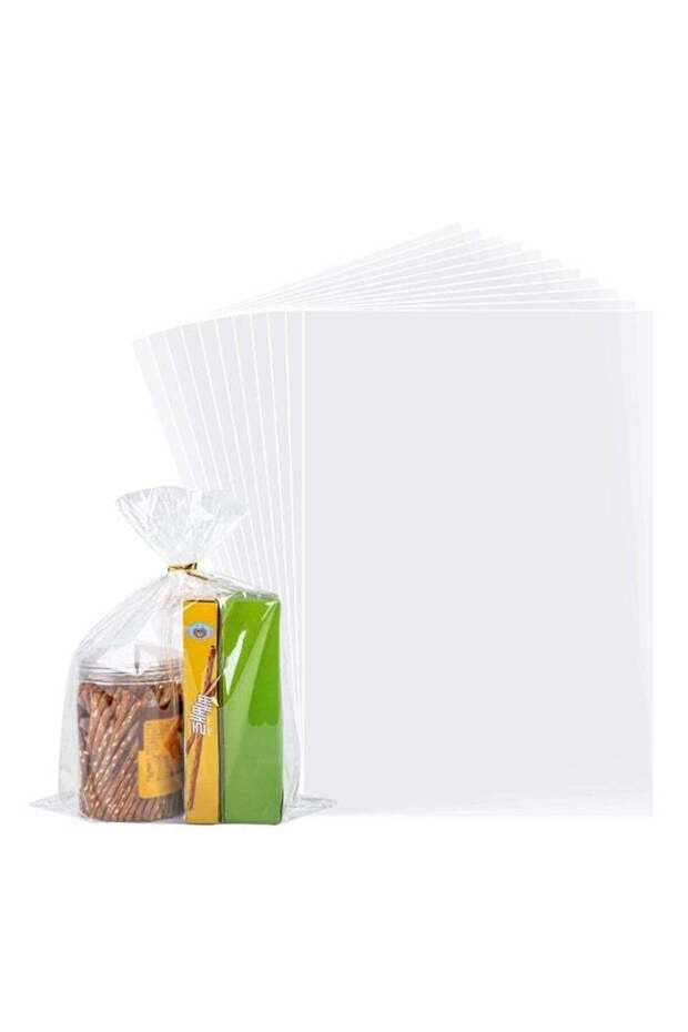 50Pcs 9x13" Clear Cellophane Bags,Gift Bag Clear Flat Treat Bags for Home Favours Wrapping Sweets Cupcakes (Pack Of 50)