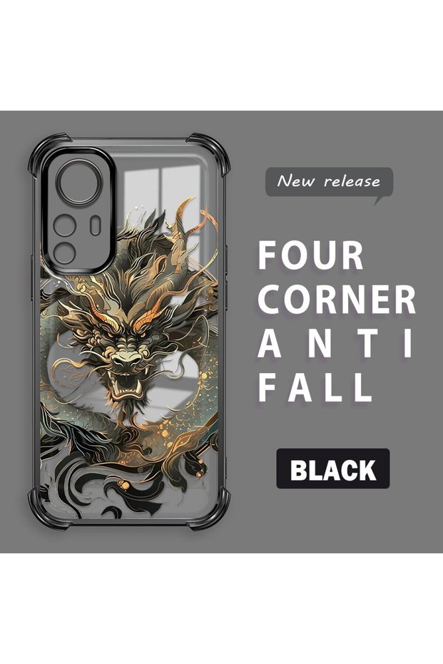 Xiaomi Mi 12t Compatible Transparent Back Four-Corner Reinforced Impact Protection Silicone Case