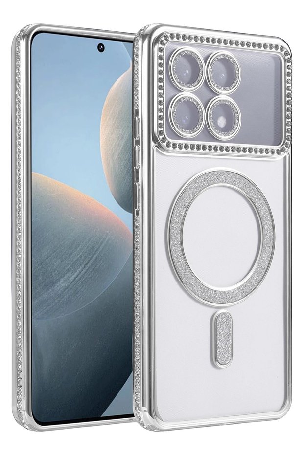 Aconcept Poco X6 Pro Joke Simli Magneticsafe Case (100419) - Silver