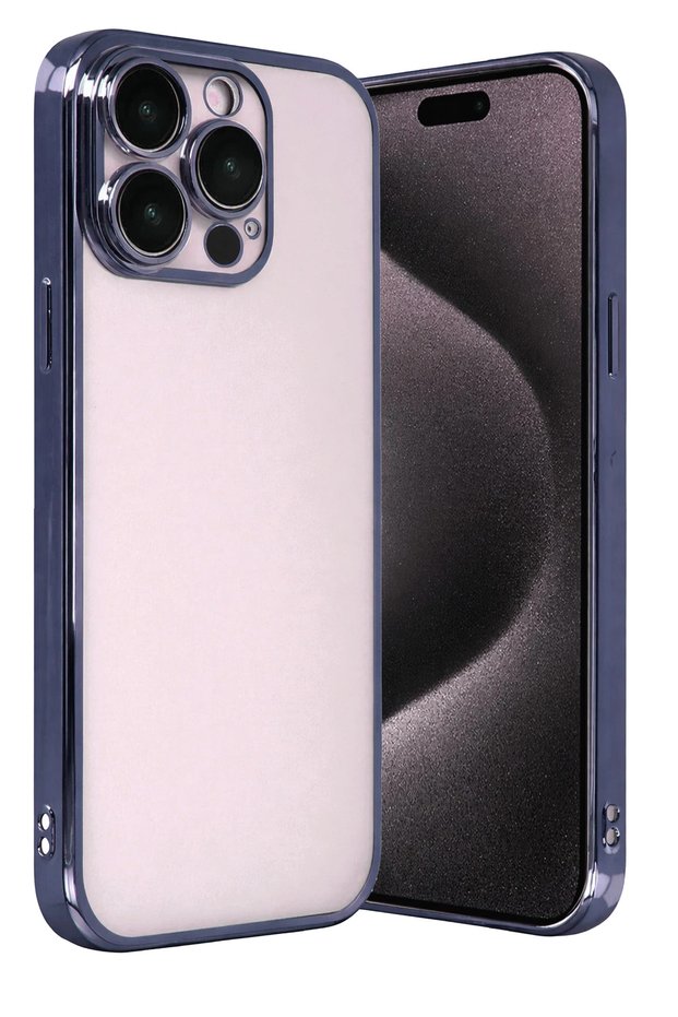 Aconcept iPhone 15 Pro Max Lens Silicone Case (100803) - Navy Blue