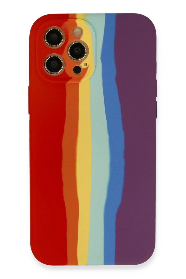 Aconcept iPhone 12 Pro Max Case Ebruli Launch Silicone (174947) - Red-Purple