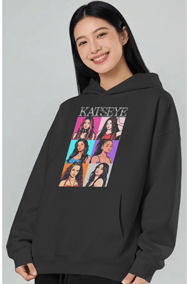 Katseye Kpop Music Group Pre-Printed Unisex Oversize Premium Hoodie