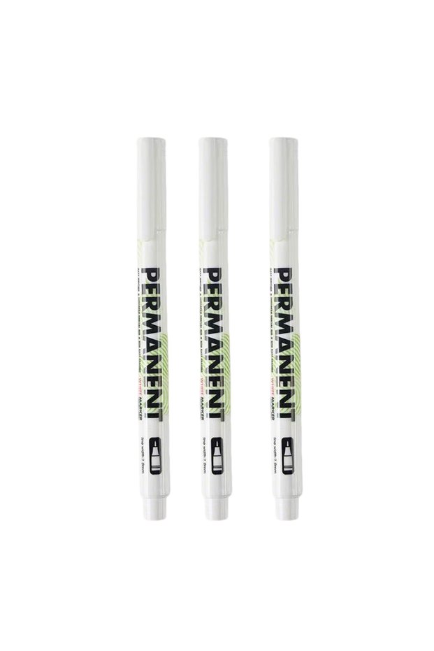 1mm -3Pcs 1-20Pcs Waterproof White Marker Pen Alcohol Paint Oily Tire Painting Graffiti Pens Perman