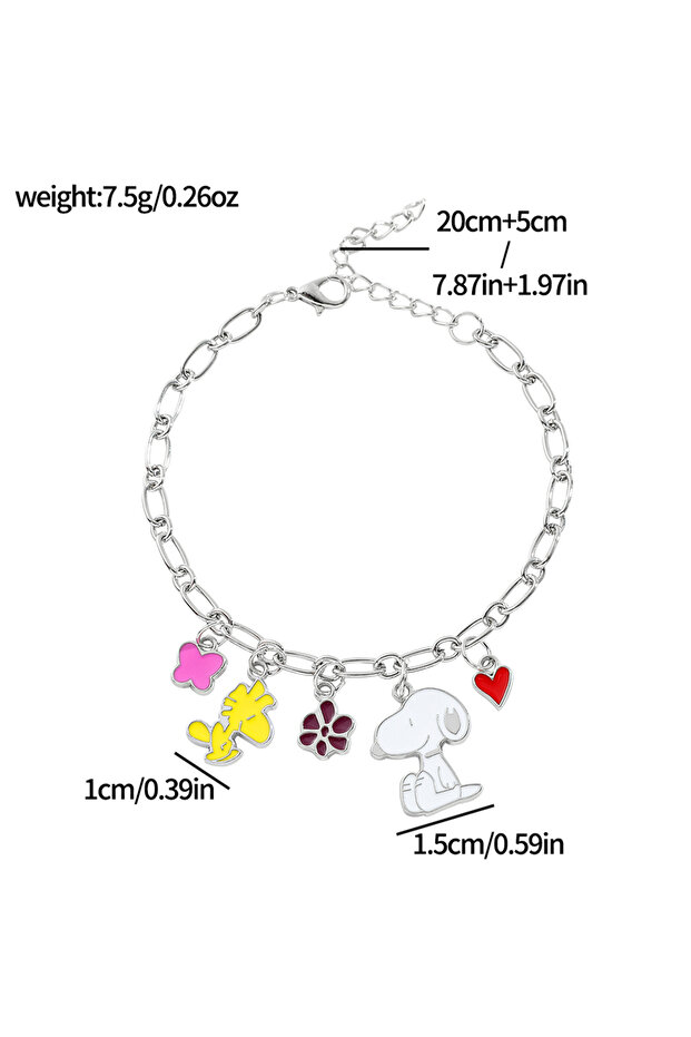 Bandai SL1443 1pc Snoopy Bracelet Beaded Friendship Accessories
