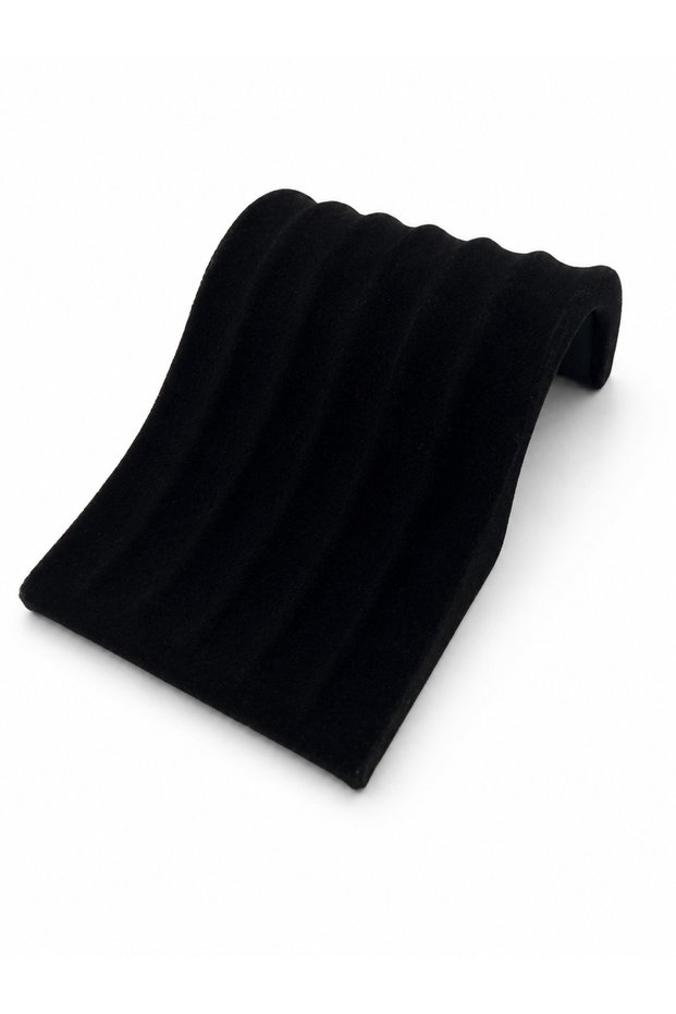 Velvet Jewelry Stand – 5 Grooves Necklace and Bracelet Display Stand Black