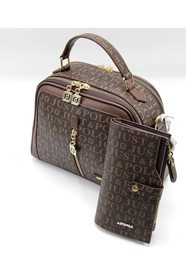 Daily Brown Maynimos Women's Bag and Wallet Set