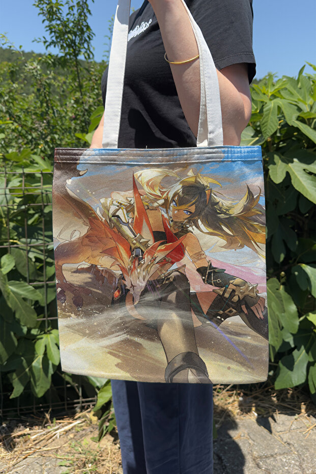 Dehya Genshin Impact V1 Double-Sided Canvas Print Tote Bag Anime Bag