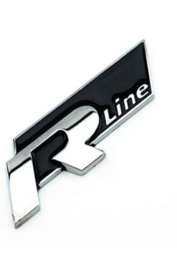 شعار R Line باللون الأسود مع قطعة لاصقة