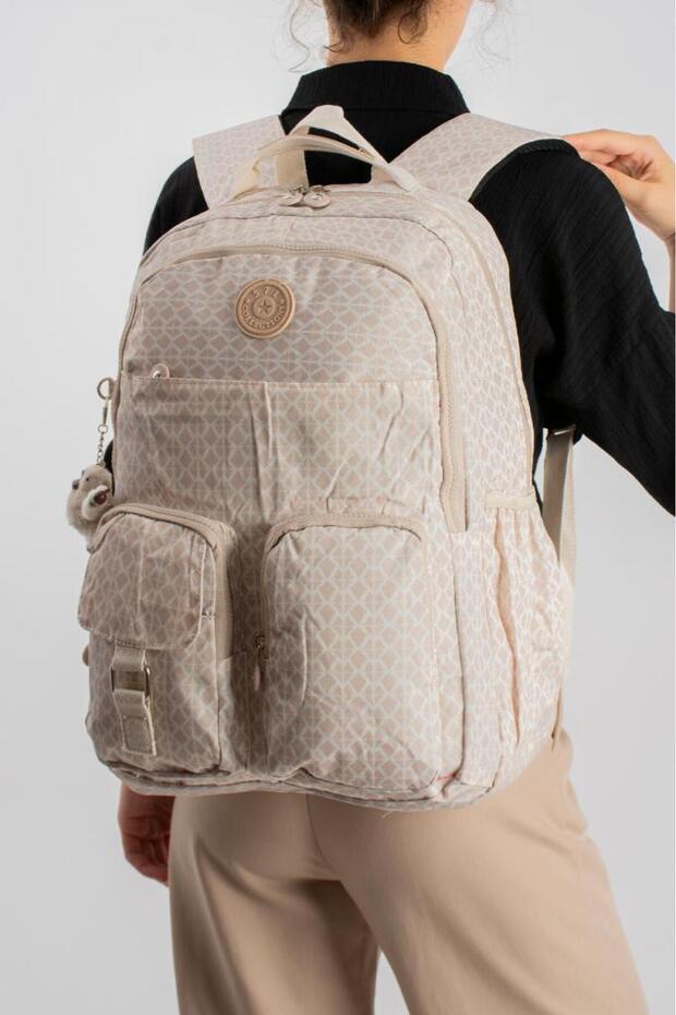 Unisex Klinkir School Bag High School Middle School University Backpack 45*30 cm Lightweight Fabric Multi-Pocket