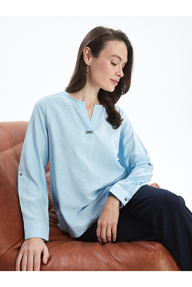 Original Kaçık Yaka Women's Blouse