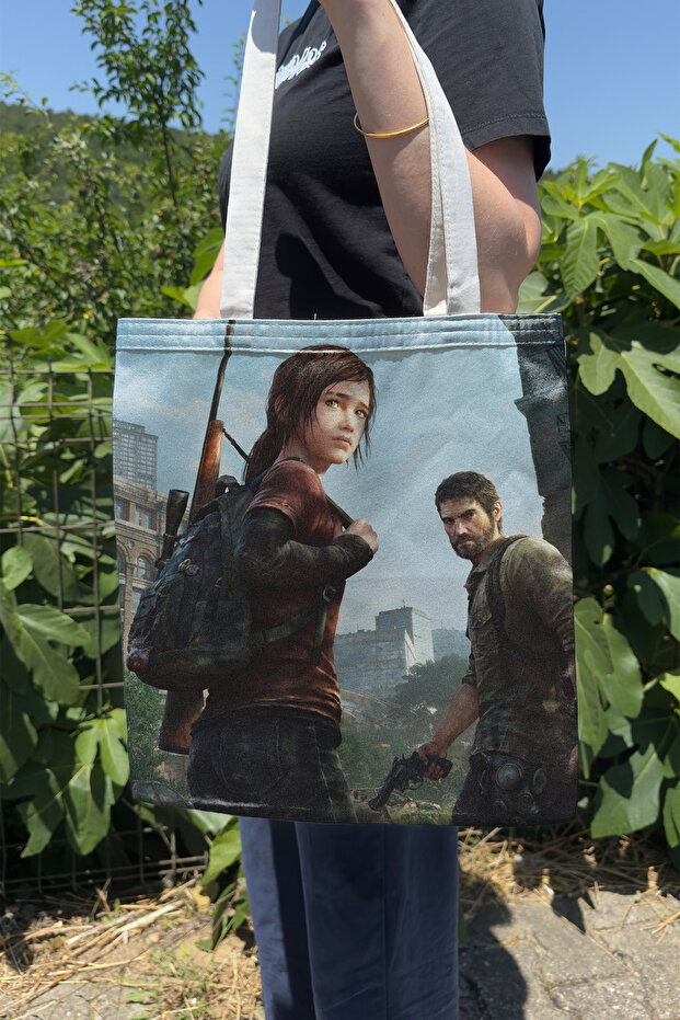 The Last of Us V3 Double-Sided Canvas Print Tote Bag Computer Gaming Video Game