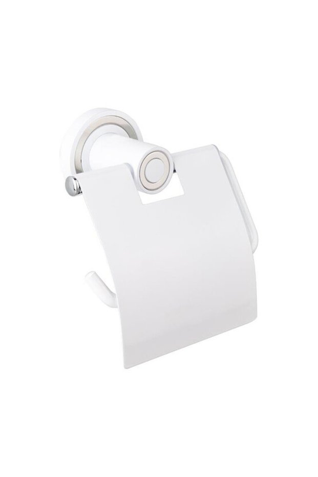 Square Sevilla Paper Holder White/Chrome