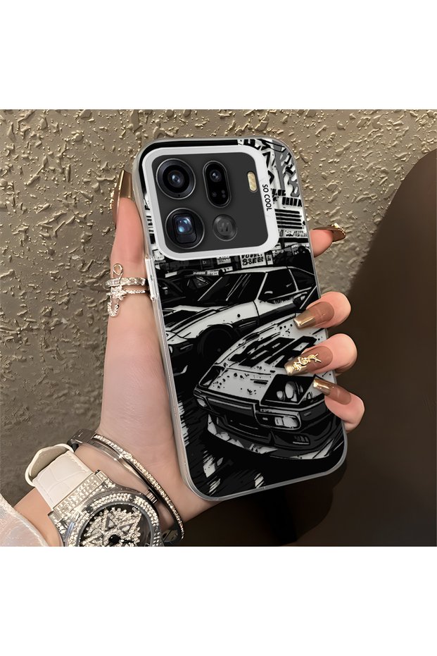 Oppo Find X9 Pro 5g Compatible Manga Drawing Classic Car Flat Print Quality Silicone Case