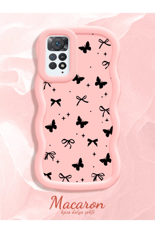 Redmi Note 11 Pro 5g Compatible Thin Butterfly Bow Printed Soft Structure Daily Use Phone Case