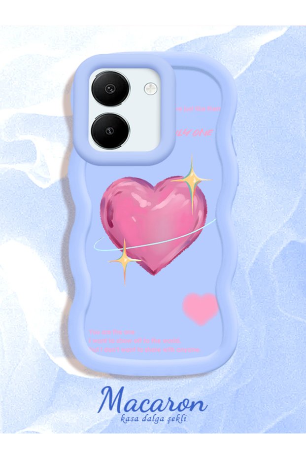 Vivo Y36 4g Compatible Silicone Phone Case with Sweet Pink Hearts Motifs Three Color Options