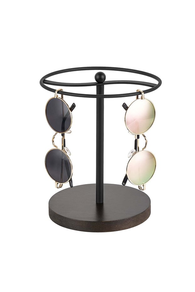 Sunglasses storage rack, eyeglasses frame, sunglasses storage and display rack, can hold up to 12 pairs of glasses.