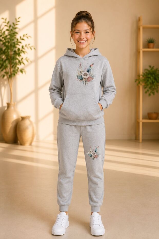 Armikids School and Daily Wear Printed Hooded Kangaroo Pocket Set