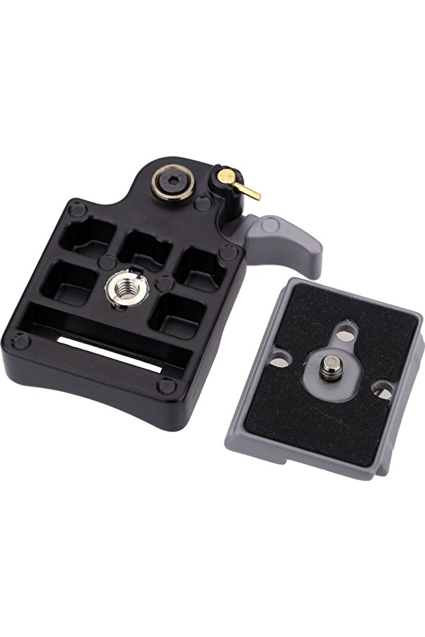 Camera quick-release adapter + quick-release plate, compatible with Manfrotto 200PL-14 quick-release plate