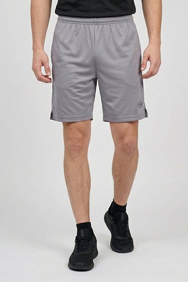 Men Sportswear Fit Brand Logo Training Shorts, Grey