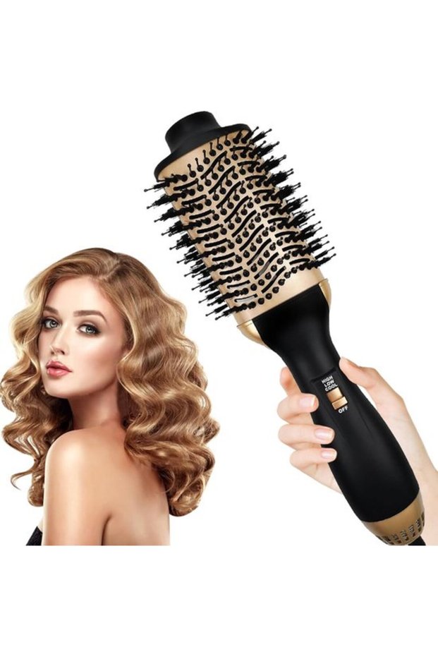 Electric hairbrush - Electric hairbrush - Electric styling brush - Heated brush - Straightening iron brush - Straightening iron comb
