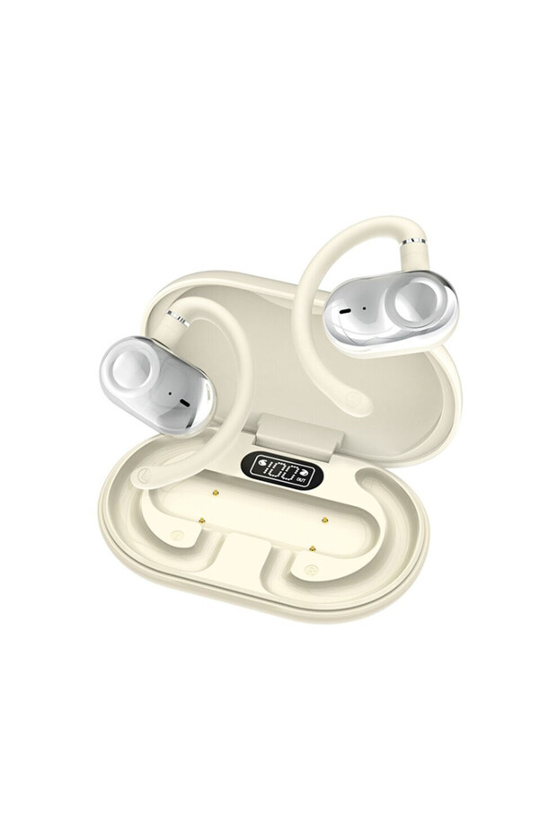 5.4-inch rotatable ear-hook sports headphones, skin tone, open-back, JM18
