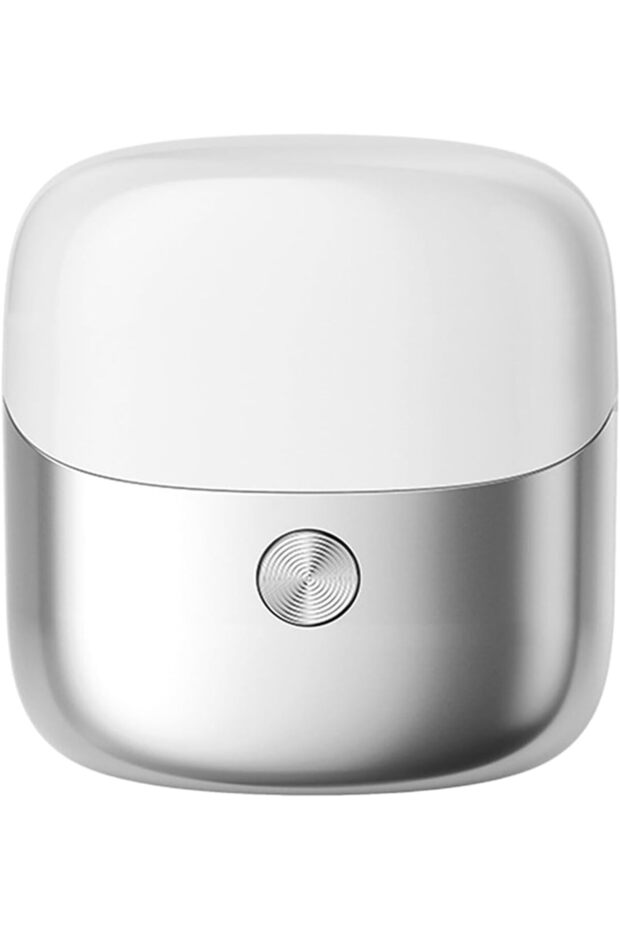 Men's electric shaver - wet & dry electric shaver - USB Recharge - IPX7 Waterproof - For home - travel - business - & gift (silver)