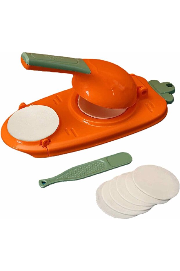 2 in 1 Dumpling Skin Maker – Manual Dumpling Wrapper Press, Portable Hand Tortilla Pie Maker & Gyoza Wrapper Tool for Home Kitchen Baking