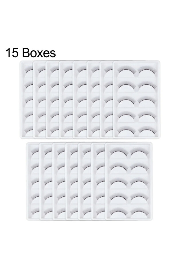 15 Boxes 5/10/15/20Boxes Training Lashes Beginner False Eyelashes Practice Mink Lashes Strip Individ