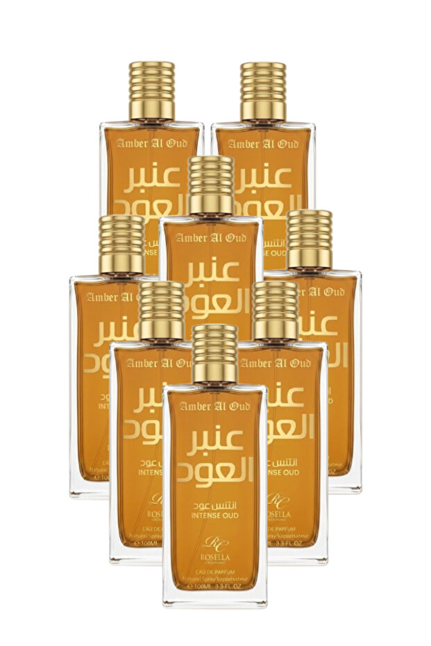 8 قطع من عطر العنبر والعود 100 مل