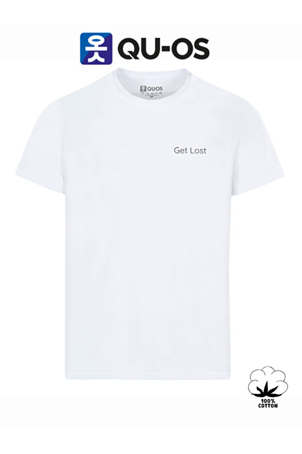 Men's 100% Cotton Printed T-Shirt with Text