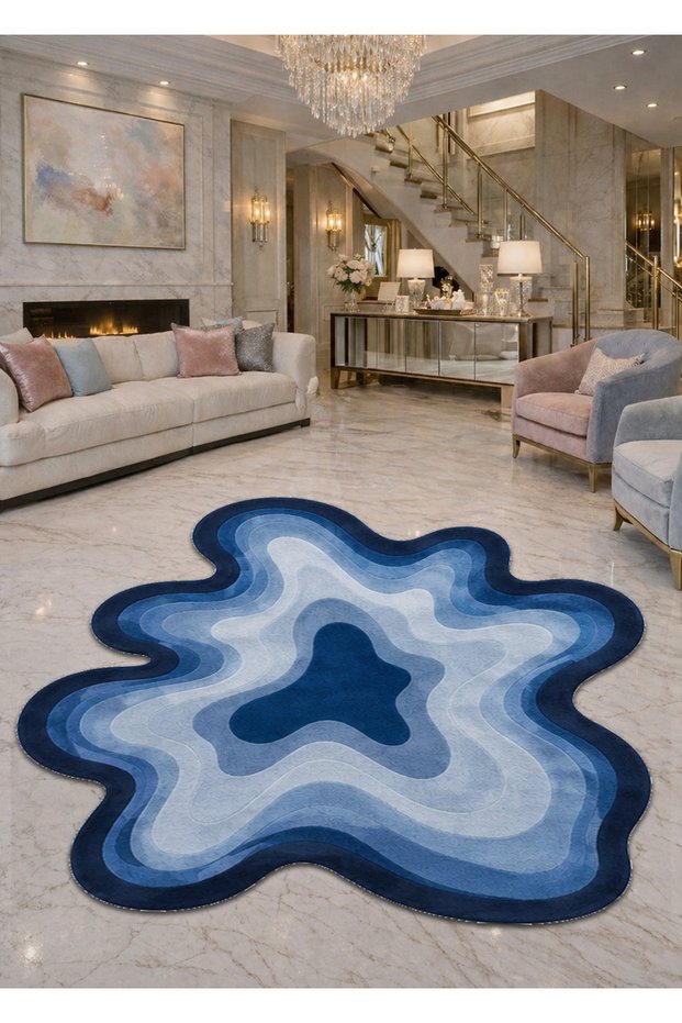 Sdt Mixed Patterned Modern Woven Base Decorative Carpet Sdtamor1386