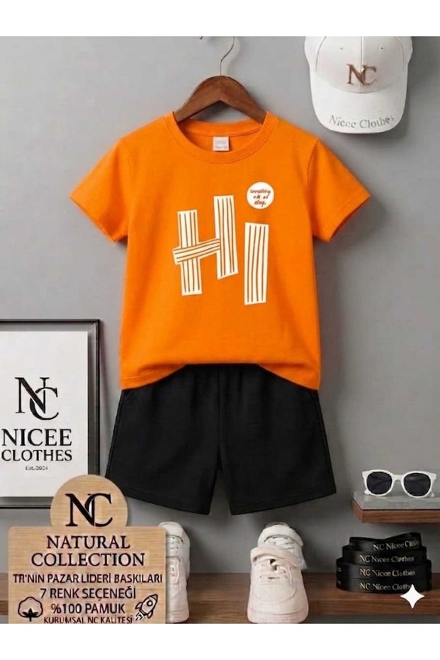 Summer Children's T-Shirt Shorts Unisex (Printed)