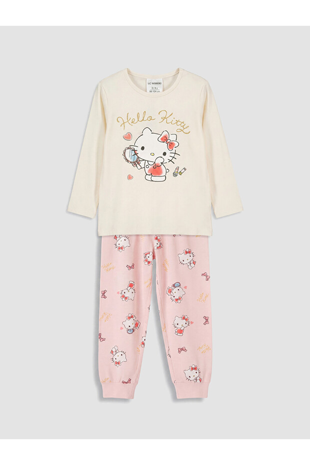 Hello Kitty Zero Roba Collar Girl's Pajama Set for Style Enthusiasts from Uzg Store