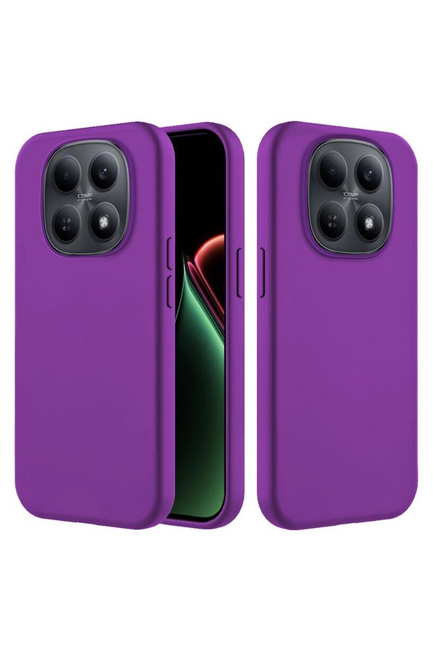 Xiaomi Redmi Note 15 5g Compatible Case Velvet Erasable Launch Silicone Case Deep Purple