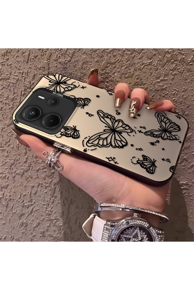 Redmi Note 14 4g Compatible Elegant Night Style Butterfly Case, Daily Use Durable Protective Case