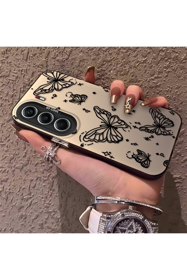 Tecno Camon 40 Pro 5g Compatible Elegant Night Style Butterfly Case, Daily Use Durable Protective Case