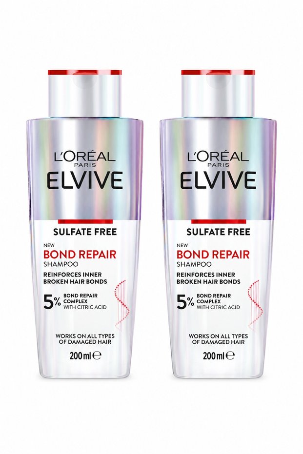 Elvive Bond Repair Sulfate-Free Strengthening Repairing Shampoo 200 ml Set of 2