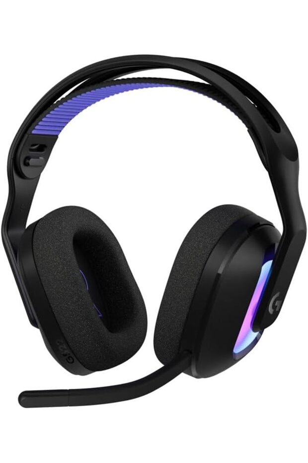 سماعة ألعاب لاسلكية لوجيتك G522 LIGHTSPEED، مع إضاءة RGB LIGHTSYNC، وميكروفون كامل النطاق الترددي ومزامنة متقدمة