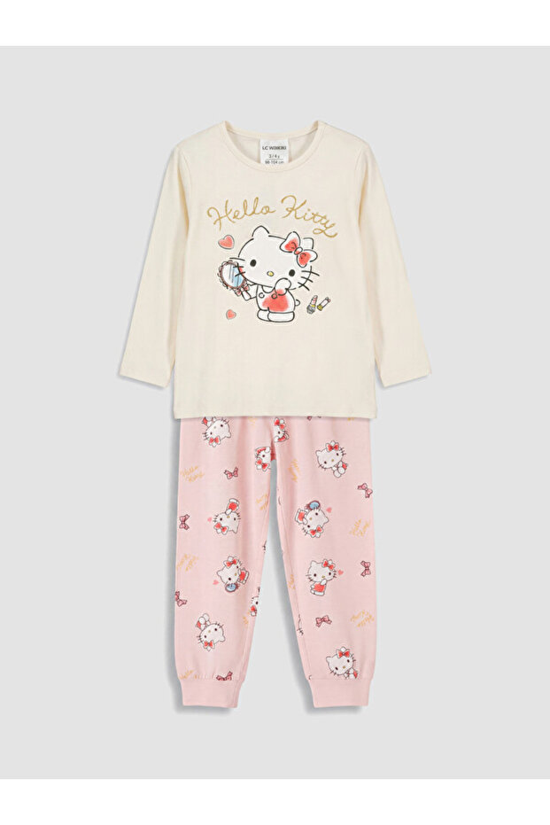 Esvab • Modern & Distinctive Hello Kitty Zero Roba Collar Girls' Pajama Set