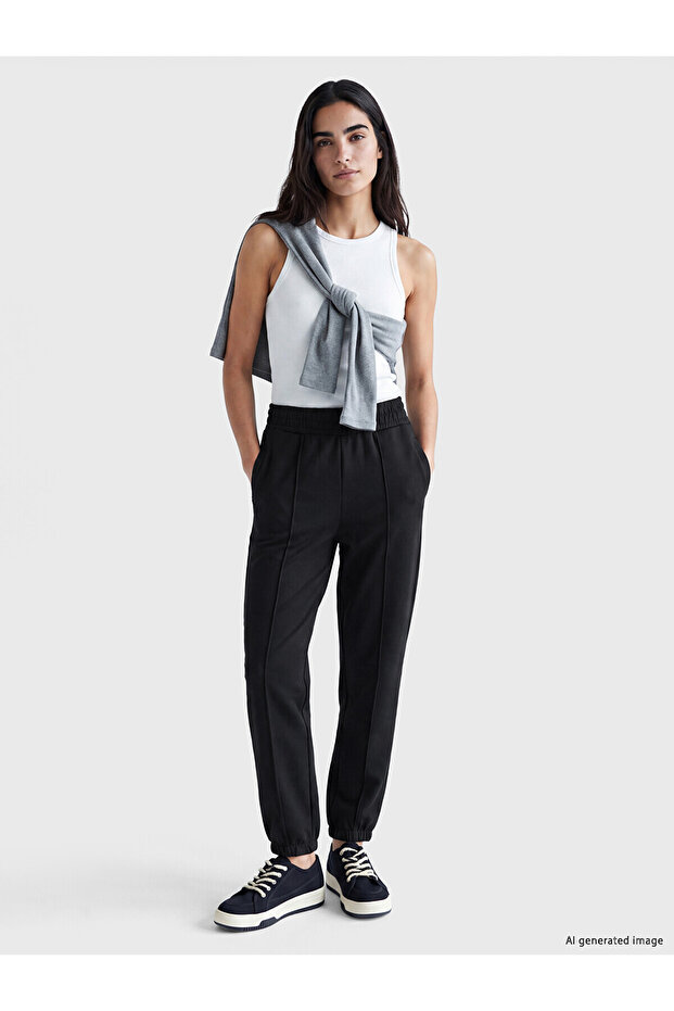 Lcw Vision Black Soft Touch Women's Jogger Sweatpants