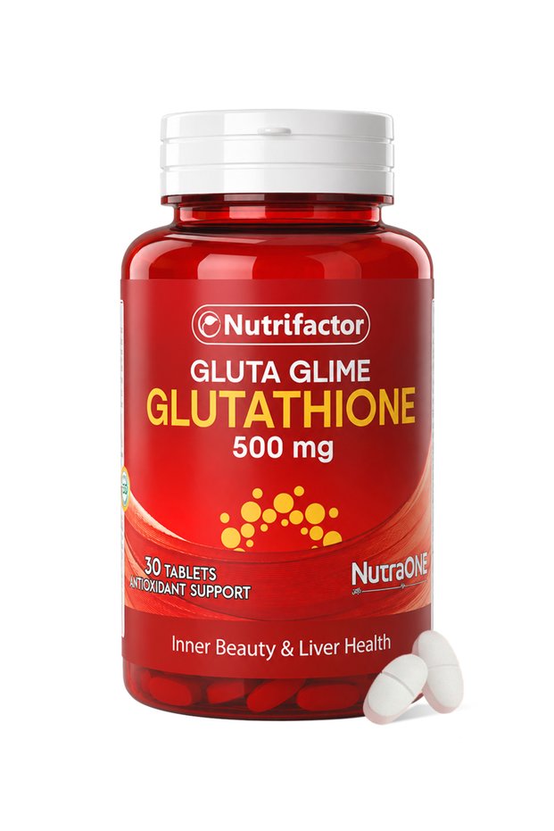 Gluta Glime L-Glutathione 500mg with Vitamin C, Alpha Lipoic Acid & Vitamin E | Antioxidant Supplement for Skin Radiance, Even-Looking Complexion, Cellular Health & Immune Support