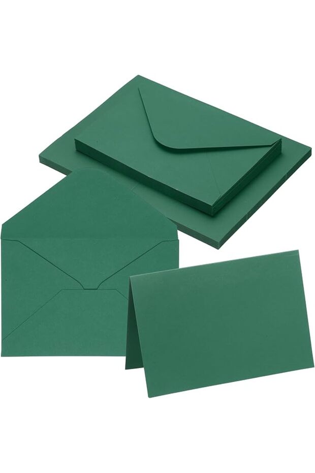 4 x 6 Blank Greeting Cards and Envelopes, 20Sets Half Fold Note Cards and Envelopes Folded R