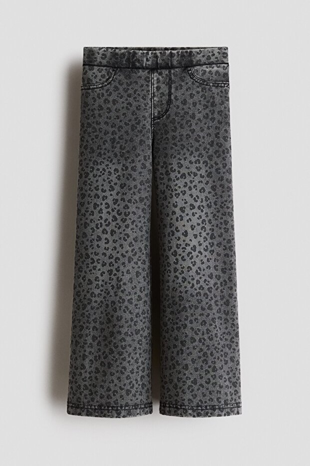 Kot Görünümlü Geniş Jegging