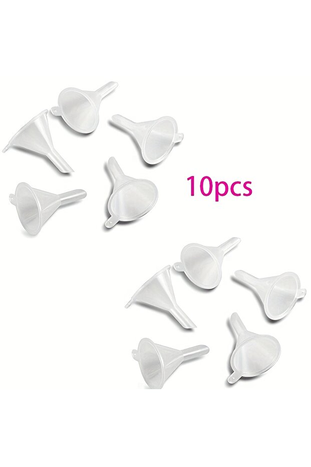 10pcs 10/30pcs Mini Funnel Plastic Narrow Mouth Urn Filling Tool For Lab Bottles Sand Art Perfume Fr
