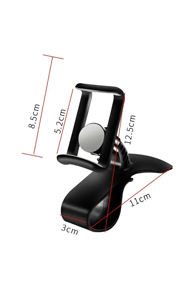 Black 360° Rotatable Car Phone Holder Universal Cell Phone Stands Car Rack Dashboard Support For Aut