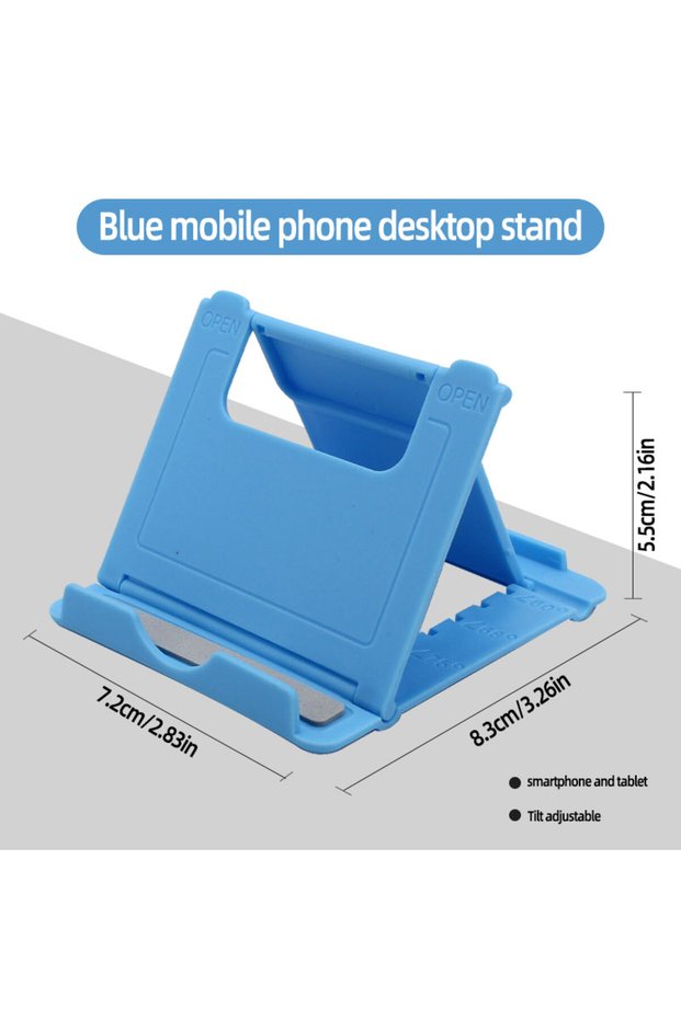 Sapphire Mini Creative Portable Universal Folding Plastic Phone Stand Tablet Stand 8-Color Universal