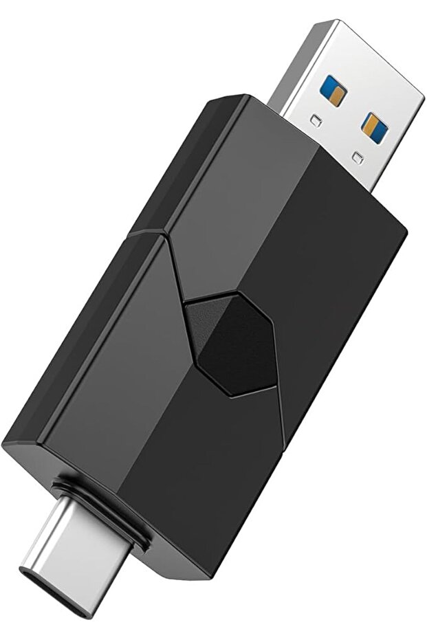 فلاش درايف USB-C بسعة 256 جيجابايت، 2 في 1 (Type-C + USB 3.0)، ذاكرة تخزين محمولة مزدوجة OTG قابلة للسحب